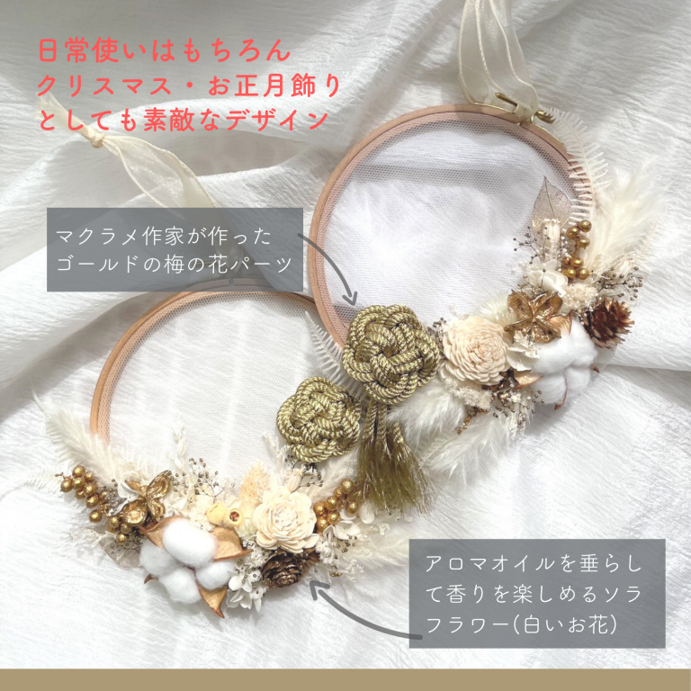 22.11.26　Home × hanatococoro × KYF 『冬を彩る花刺繍 ワークショップ』