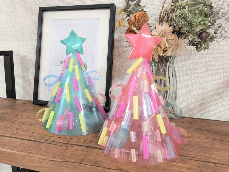 221210 ストローを使って! スケルトンX’masライト作り