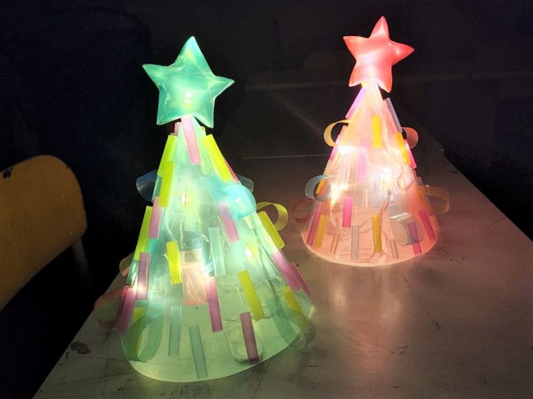 221210 ストローを使って! スケルトンX’masライト作り