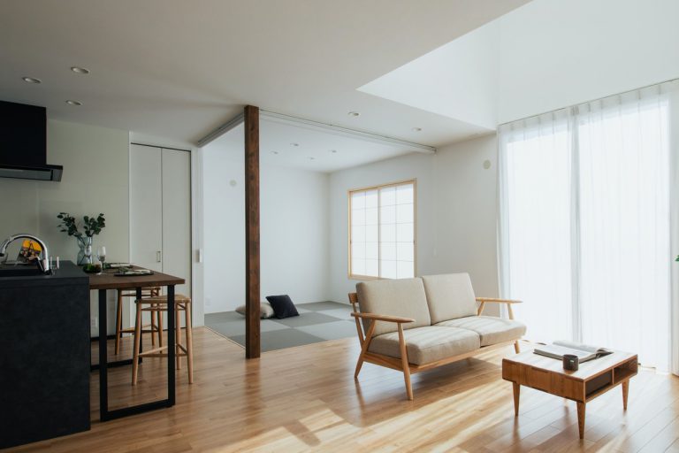 フラットなリビング