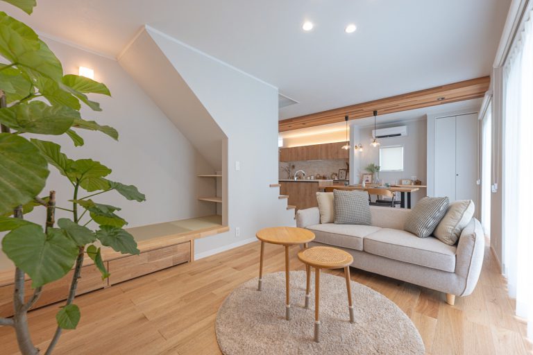 ヌックのあるリビング